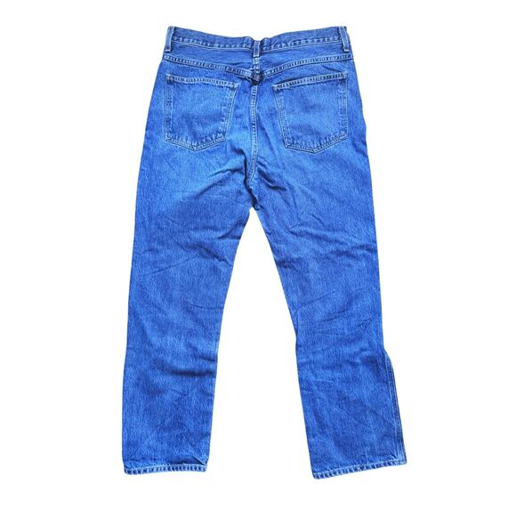 AGOLDE Pinch Waist High Rise Kick Jeans Size 31 Cropped 28" Classic Mom Luxury - Picture 4 of 8